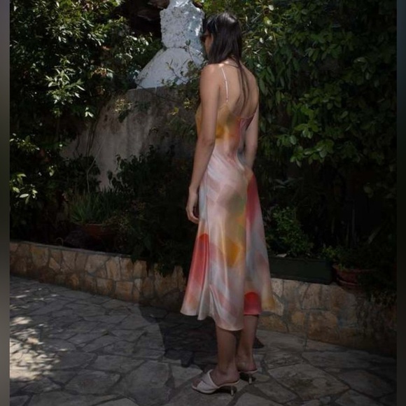 Untitled in Motion Desire Dune Multicolor Sleeveless Midi Slip Dress NWT Size S - Picture 2 of 12